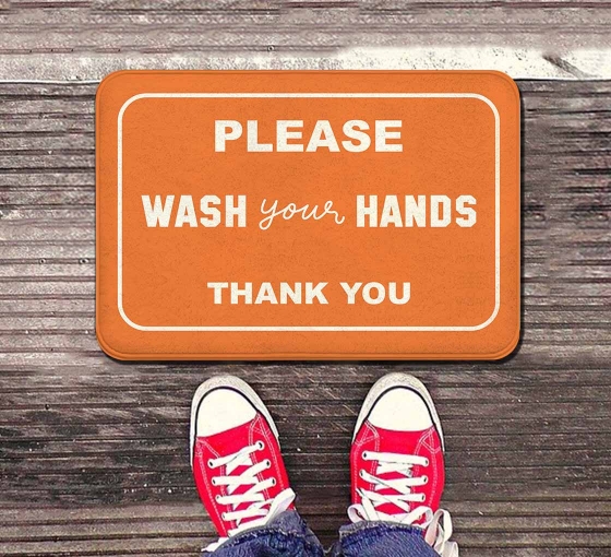 Please Wash your Hands Indoor Floor Mats