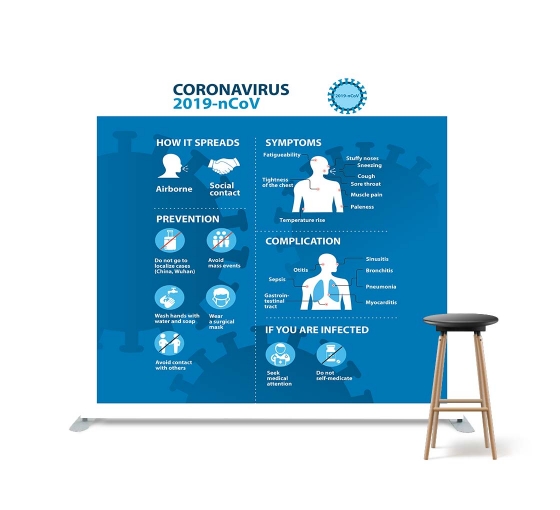 All About Coronavirus Disease Straight Pillow Case Backdrop