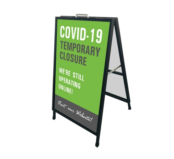 Covid-19 Temporary Closure Metal Frames