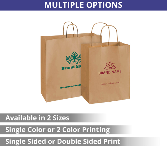 Custom Colored Shopping Bags by BannerBuzz