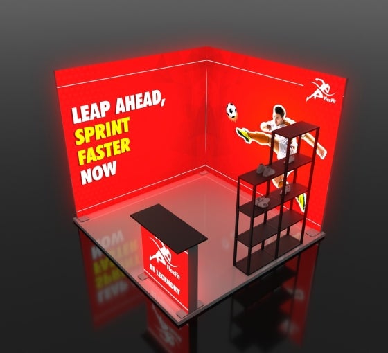 10 Ft Backlit Trade Show Display - Design 3