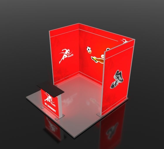 10 Ft Backlit Trade Show Display - Design 4