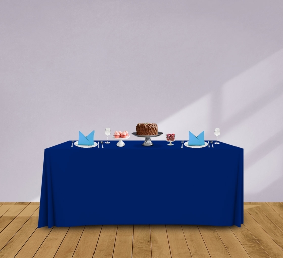 6' Convertible/Adjustable Table Covers - Blue