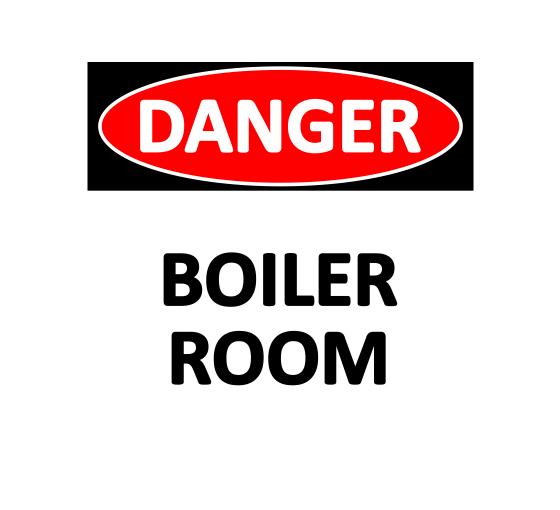 High quality Boiler Room Sign - Room signs | Bannerbuzz