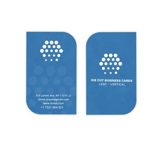 Die Cut Business Cards Leaf Bannerbuzz