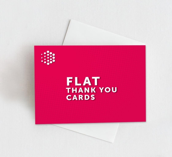 Flat Thank You Cards
