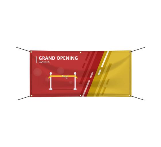 GoBigBanners Grand Opening Banner Orange 8x28 Table Front Banner 