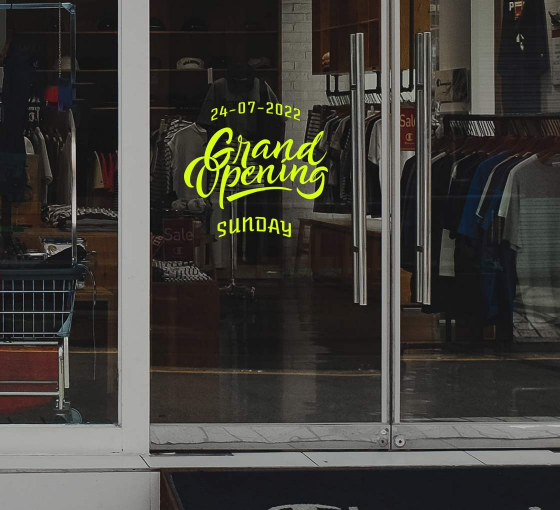 Store Window Lettering - Vinyl Lettering - Custom Window Letters Decals and Stickers by BannerBuzz
