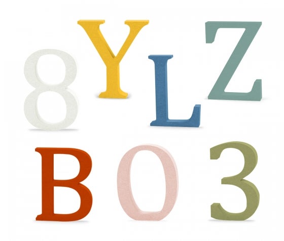 Wooden letters-MDF-Alphabet-Hand made-PAINTING AVAILABLE-Names,Signs-Bookman