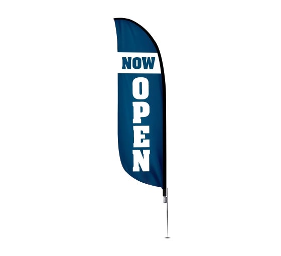 Pre-Printed Now Open Feather Flag