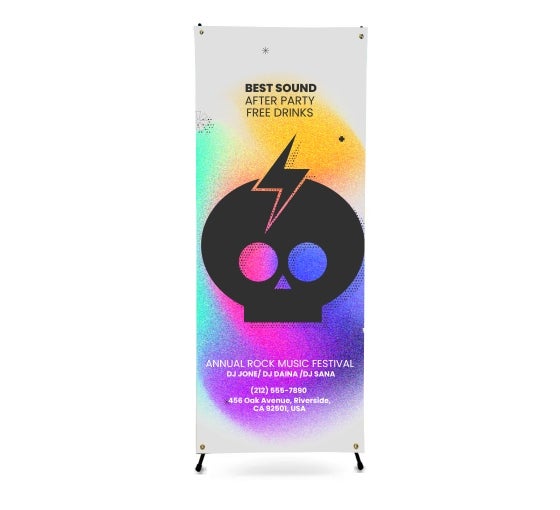 Korean Style X Banner Stands