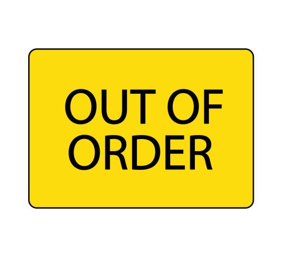 Shop Out Of Order Sign - Housekeeping Signs | Bannerbuzz