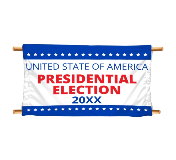 Political Polyester Fabric Banners