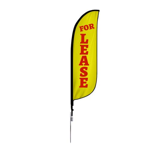 Pre Printed For Lease Feather Flags Promotional Pre Printed For
