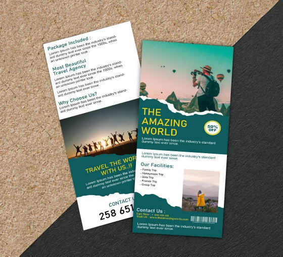 Design & Buy Rack Cards for Business - Save up to 20% | BannerBuzz