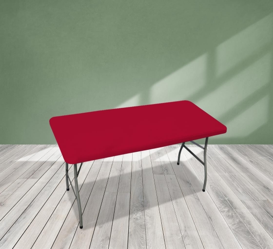 4' Rectangle Table Toppers - Red