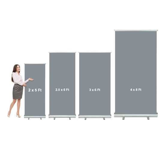 Stop Check in Here for Covid-19 Testing Roll up Banner Stands 