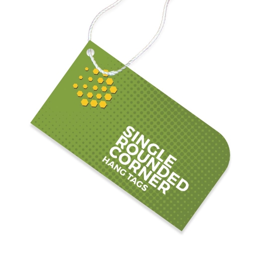 Single Rounded Corner Hang Tags