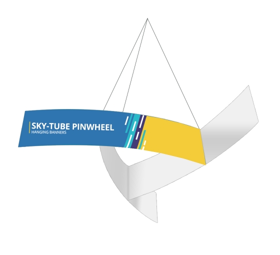 Sky Tube Pinwheel Hanging Banners