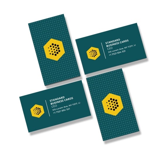 standard business card printing 250 count by bannerbuzz