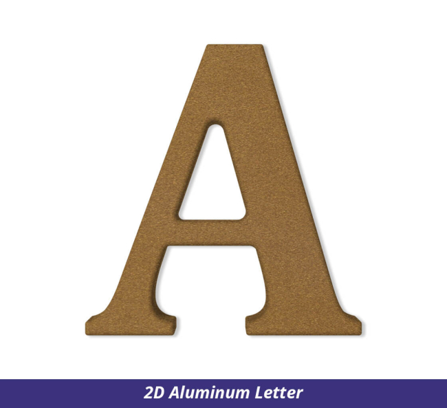 1.5 Inch Metal Letters and Numbers One and One Half Inch High Aluminum  Letter/number Listing for ONE Letter/number NOT the Entire Alphabet. 