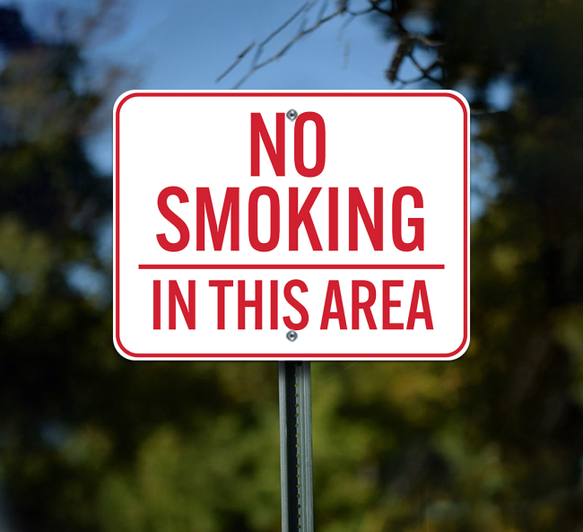 Shop for No Smoking In This Area Aluminum Sign (Non Reflective)