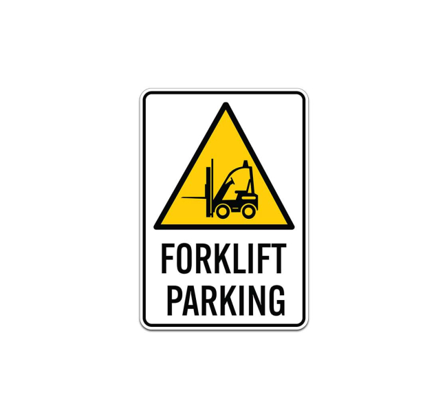 Gabelstapler Parkplatz (Forklift Parking) Rectangular German - Floor Sign