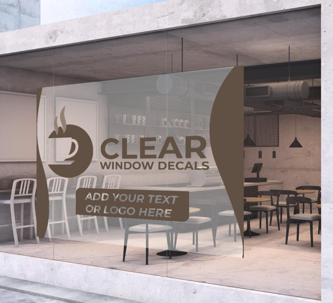 Clear Window Decals - best price | Urban Sign and Print