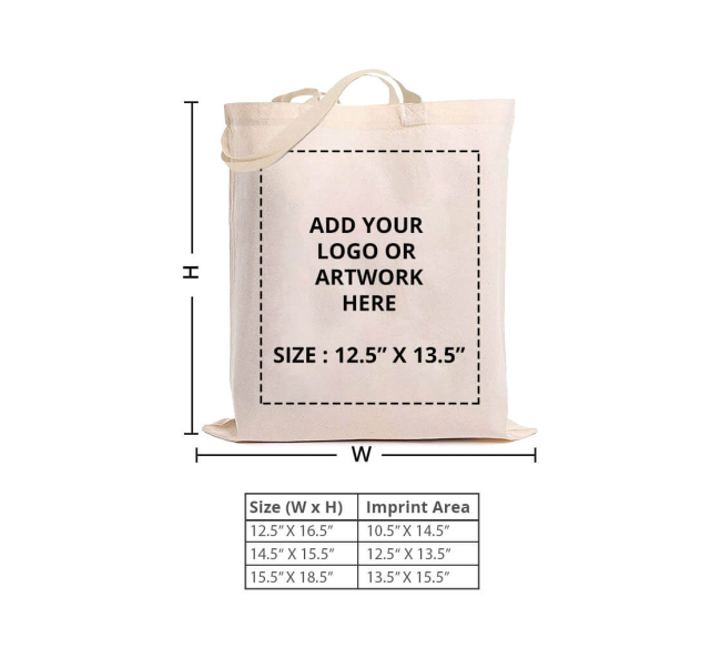 Canvas Tote Bags - Printed by BannerBuzz