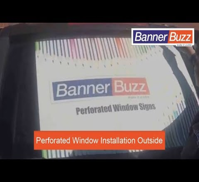 Perforated Window Signs or One Way Vision Signs