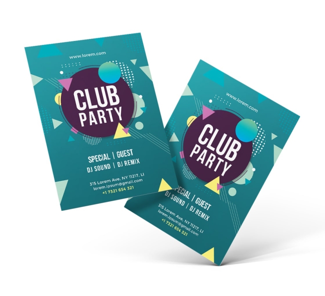 club party flyer design