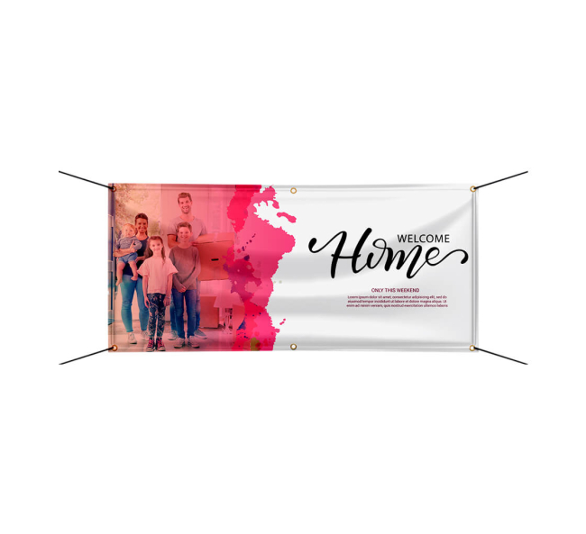 WELCOME HOME BANNER 109, Welcome Home Banner Templates, Design Templates, Real Cheap Signs - Custom Yard Signs, Vinyl Banners