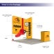 10ft Inline Trade Show Booth - Fabric Backwall Display with Counter & LED Lights