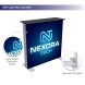10ft Backlit Trade Show Display LED Backwall Display with Counter Storage seg light box counter