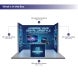 10ft Backlit Trade Show Display LED Backwall Display with Counter Storage what In the package