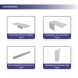 10ft Backlit Trade Show Display LED Lightbox Backwall with Counter Graphics connectors