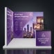10ft Backlit Trade Show Display LED Lightbox Display with Counter Branding Panels product image
