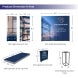 10ft Backlit Trade Show Display LED Lightbox Display with Counter Branding Panels dimension