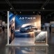 10ft Backlit Trade Show Display LED Lightbox Display with Counter lifestyle
