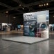 10ft Backlit Trade Show Display LED Lightbox Display with Shelf lifestyle