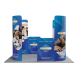 10ft Magnetic Modular Fabric Displays - L Shape Curved