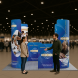 10ft Magnetic Modular Fabric Displays - L Shape Curved