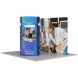 13ft Magnetic Modular Fabric Display - Tower Island Shape with Backwall
