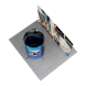 13ft Magnetic Modular Fabric Display - Tower Island Shape with Backwall