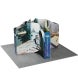 13ft Magnetic Modular Fabric Displays - Tapered Island Shape