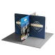 13ft Magnetic Modular Fabric Displays - Cross Island Shape