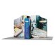 13ft Magnetic Modular Fabric Displays - Tapered Island Shape