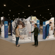 20ft Magnetic Modular Fabric Displays - 4 Curved L-Shape Sections