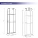 3D Vertical Trade Show Tower Display Available in 2 Sizes BBEXPO3DVER03_7_US