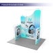 6.5ft Magnetic Modular Fabric Display - Five Maglock Panels